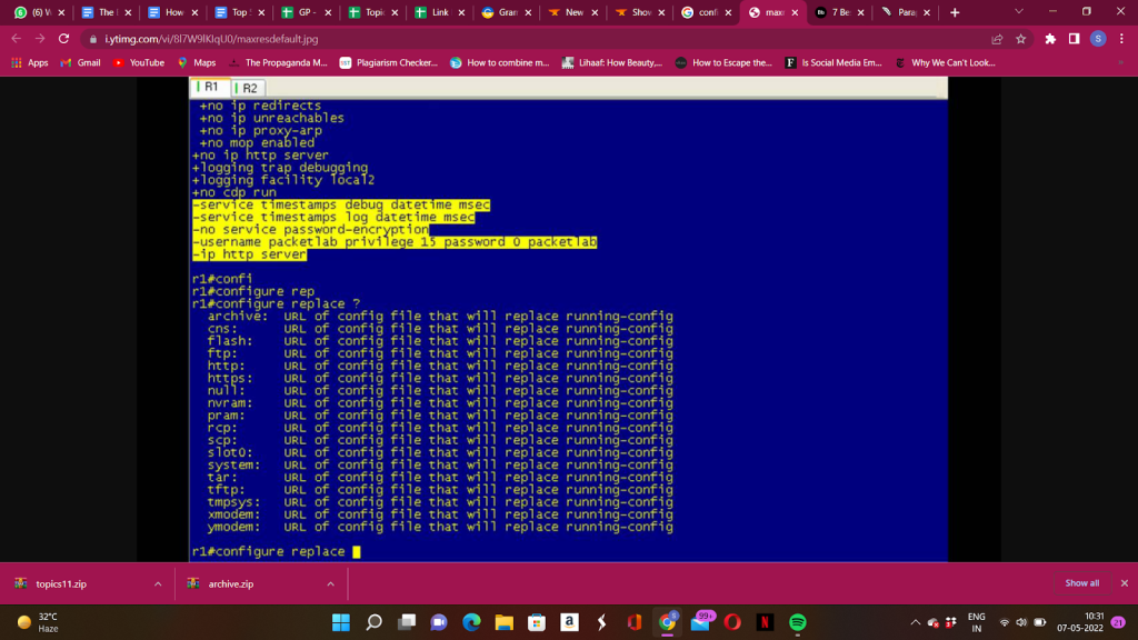 Configuration Replace